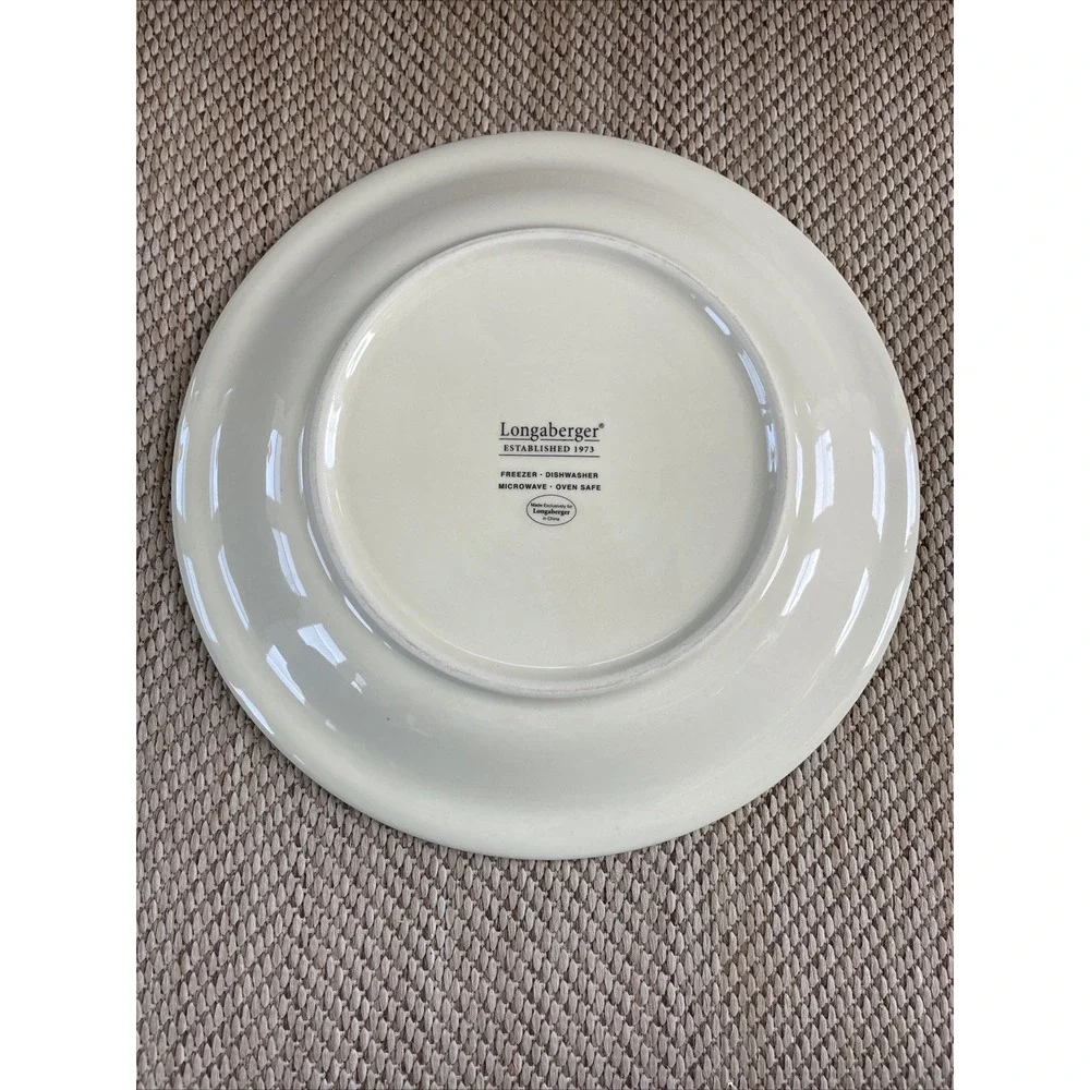 Longaberger Fruit Meledy Berries Serving Plate Sharing 11.25